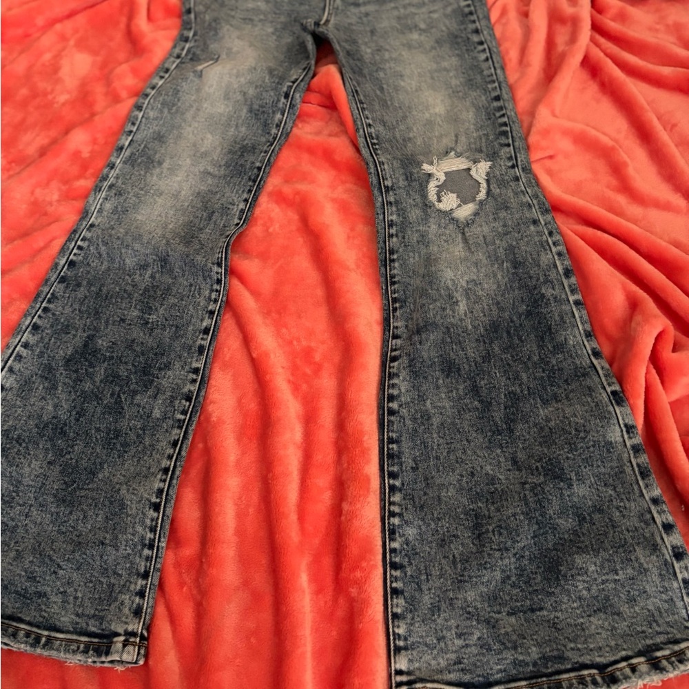 Distressed Blue Women's Jeans